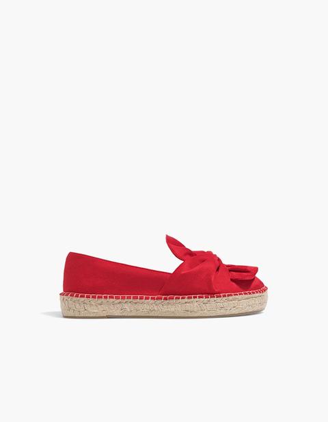 Espadrillas Rosse Fiocco Rosso