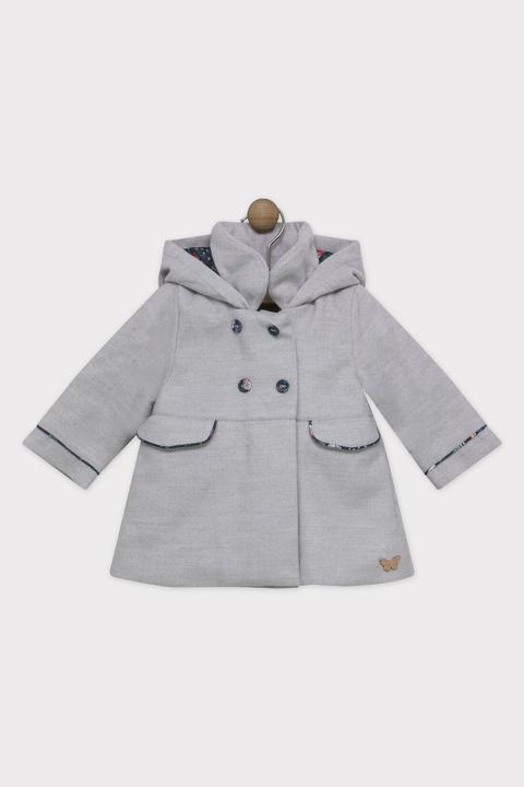 Manteau Gris En Feutrine Bebe Fille From Sergent Major On 21 Buttons