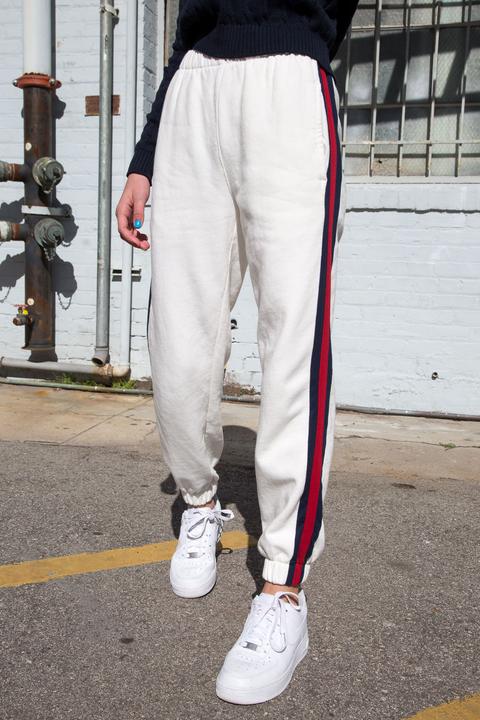 Red discount brandy sweatpants