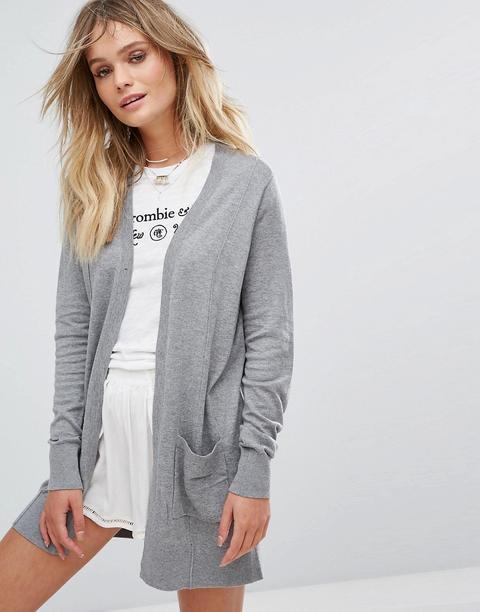 Abercrombie & Fitch - Cardigan Boyfriend - Grigio