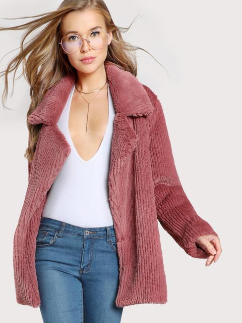 Cappotto In Pelliccia Sintetica