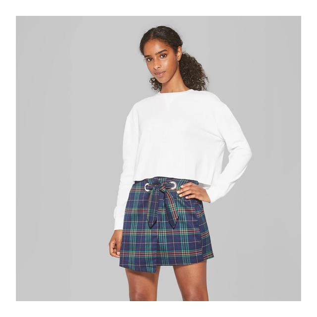 Women's Long Sleeve Boxy Waffle T-shirt 