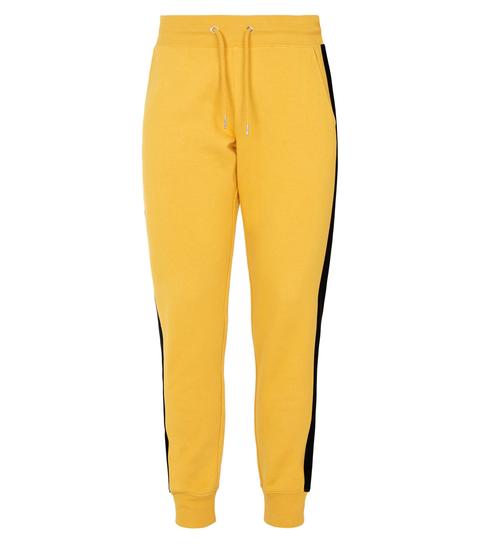 joggers with yellow stripe