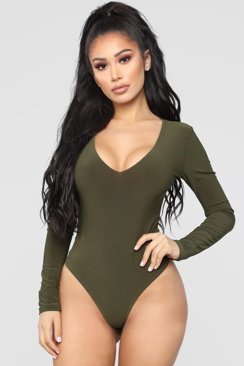 olive bodysuit