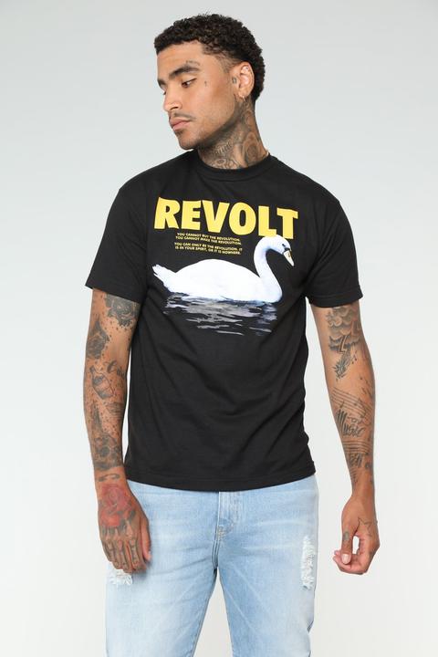 Black Revolt Short Sleeve Tee - Black