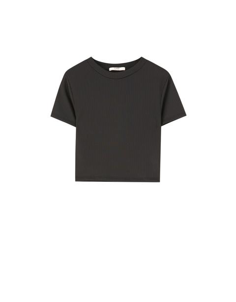 Camiseta Cropped Básica Canalé