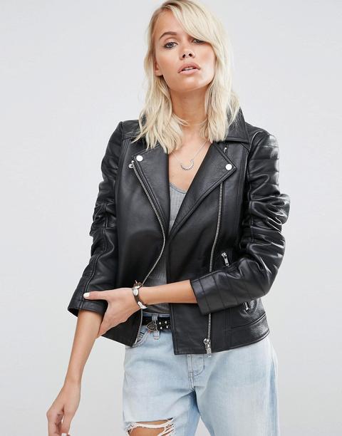 Chaqueta Biker De Cuero Ultimate De Asos