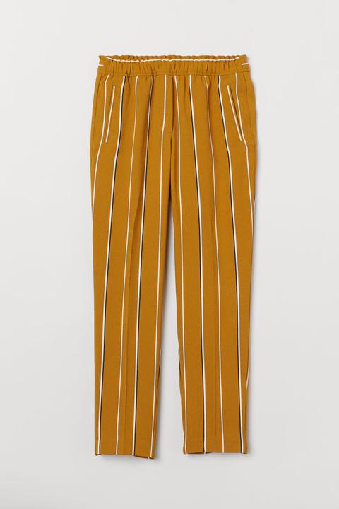 H & M - Pantaloni Pull-on - Giallo