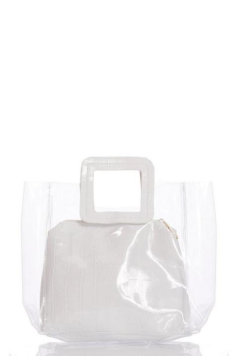 White Clear Tote Bag