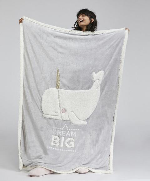 Manta Dream Big Color: Gris Talla: M Material: Poliester,poliester,