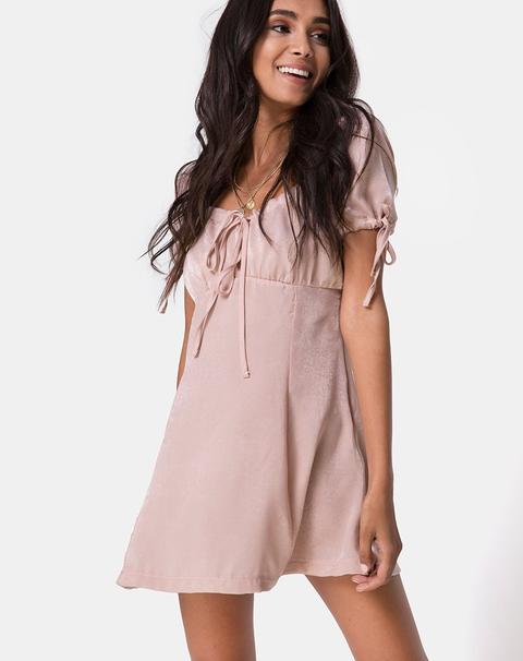 satin dusty rose dress