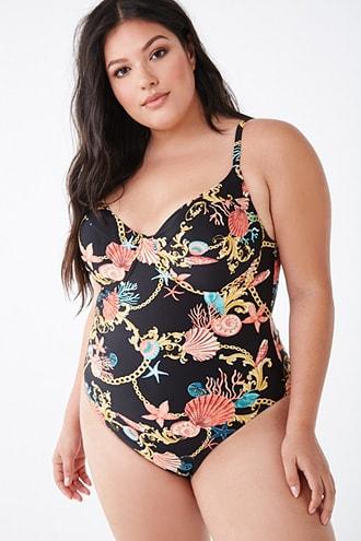 forever 21 black one piece