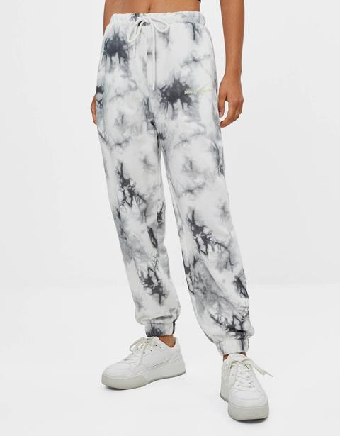 Jogging Trousers With A Tie-dye Print