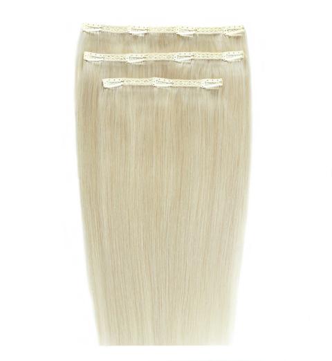 16 Deluxe Remy Instant Clip-in Hair Extensions - Pure Platinum"