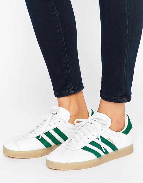 Zapatillas De Deporte Unisex De Cuero Con Suela De Goma Gazelle De Adidas Originals