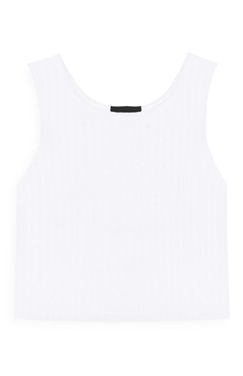 Camiseta De Tirantes Blanca