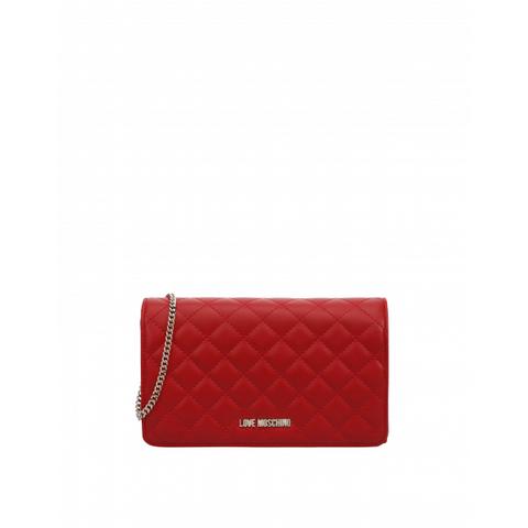 Evening Bag In Ecopelle Trapuntata Con Logo