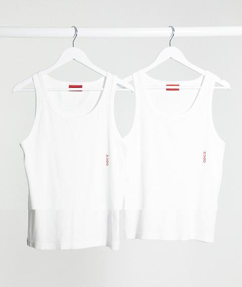 Pack De 2 Camisetas De Tirantes En Blanco De Hugo Bodywear