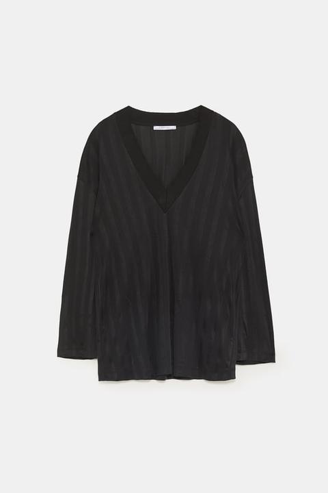 Camiseta Raya Satinada