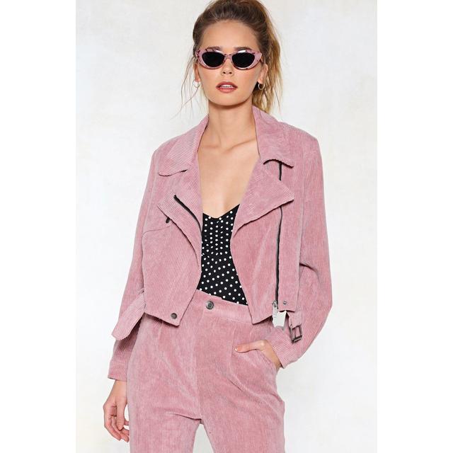 womens pink corduroy jacket