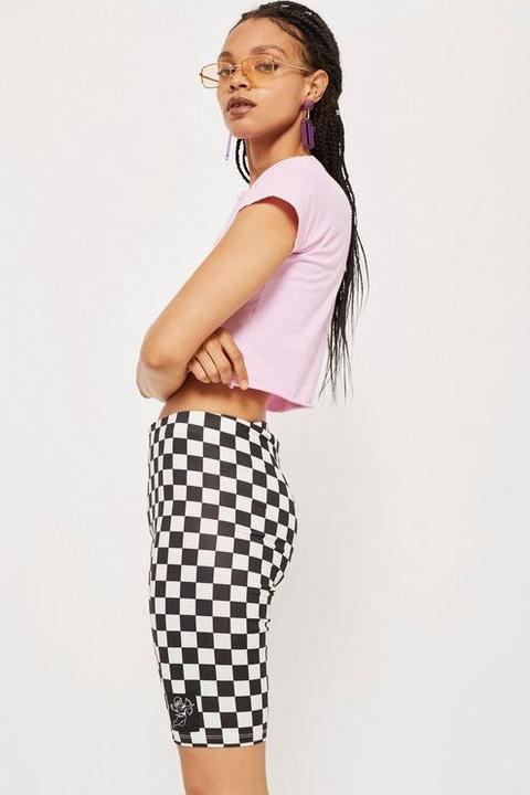 checkerboard cycling shorts