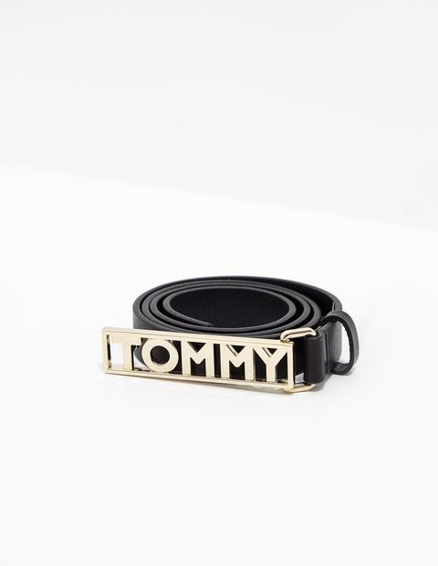 Tommy Hilfiger Plaque Belt Black 
