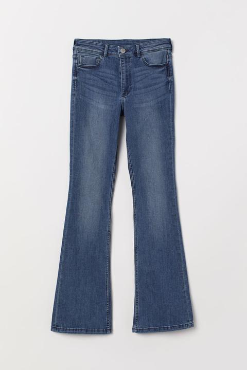 H & M - Mini Flare High Jeans - Blu