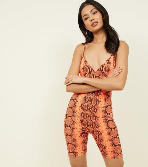 snake print unitard