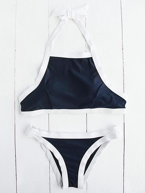 Contrasto Trim Halter Bikini