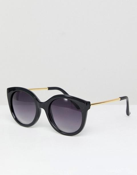 Jeepers Peepers - Occhiali Da Sole Oversize Neri A Occhi Di Gatto - Nero