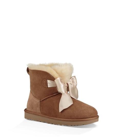 Ugg Gita Bow Mini Classic Boot Damen Chestnut 40 From Ugg On 21 Buttons