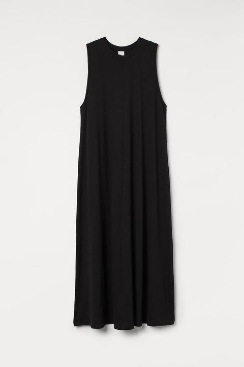 Vestido En Mezcla De Modal - Negro