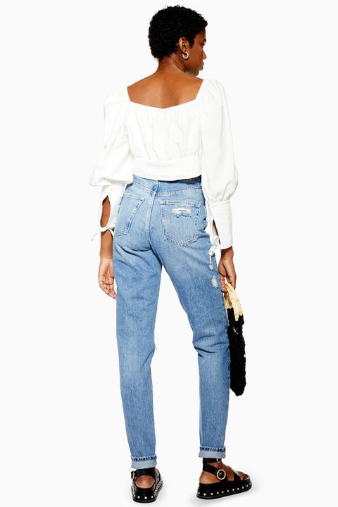 bleach destroy rip mom jeans