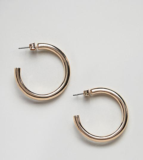 Weekday Large Thick Hoop Earring In Gold