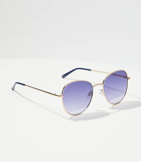 Round Metallic Sunglasses