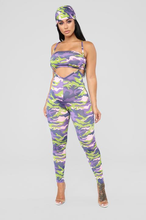 Find Me In The Club 3 Piece Set - Violet/multi