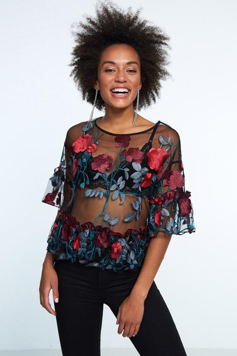 Nadine Embroidery Top