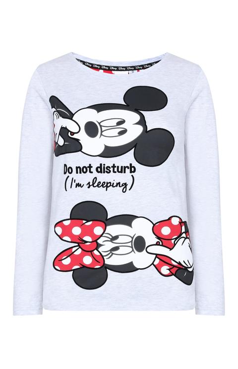 Camiseta De Pijama Gris De Mickey Mouse