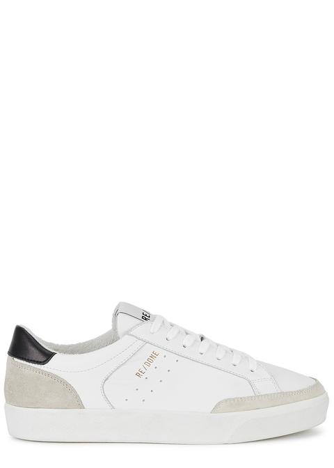 Re/done 90s Skate White Leather Sneakers