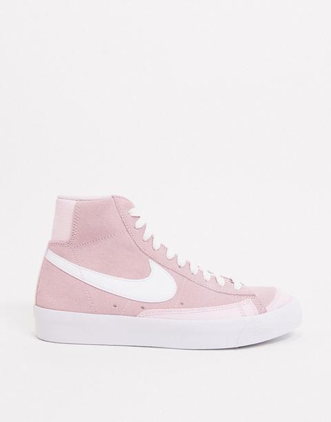 Zapatillas En Rosa Y Blanco Mid 77 Blazer De Nike