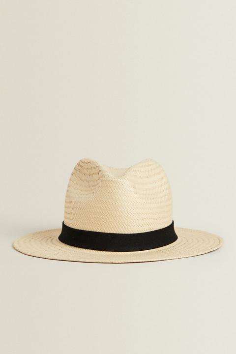 Raffia Hat With Band