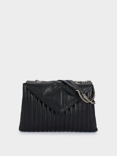 Bolso De Hombro Acolchado Con Asa Combinada