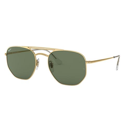 Rb3609 Unisex Sunglasses Gläser: Grün, Frame: Gold