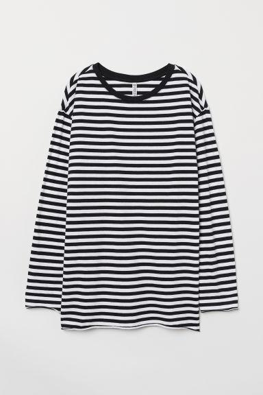 H & M - Maglia Oversize In Jersey - Nero