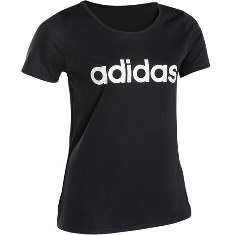 Tee-shirt Noir Adidas Fille Avec Logo 