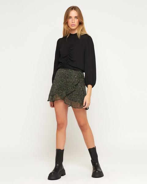 Falda Filen Estampado Estrellas Negro