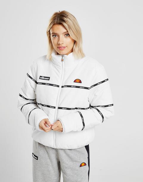 Ellesse Chaqueta Tape Panel Padded Only At Jd, Blanco de Jd Sports en Buttons