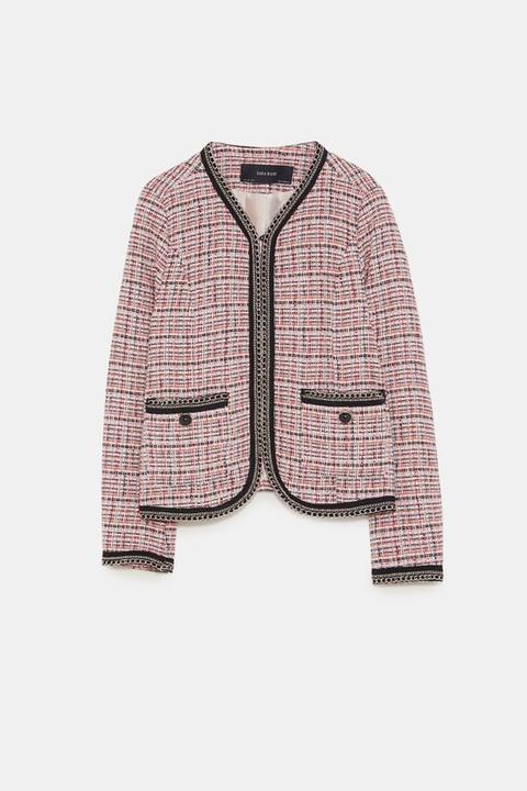 Blazer In Tweed Con Catene
