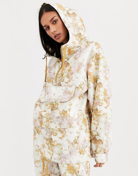 Monki Co-ord Tie Dye Anorak In Multi 